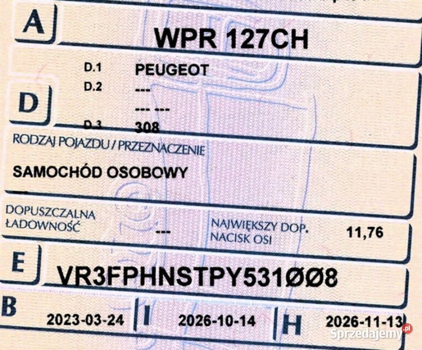Peugeot 308 FV23 Automat Kamera Wirtualny kokpit Sokołów sprzedam