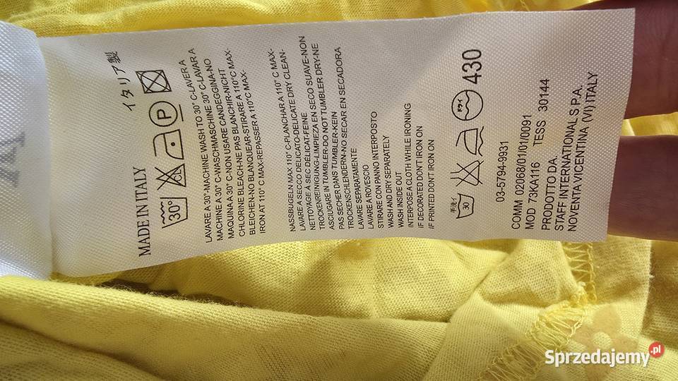 Louis Vuitton Żółty TShirt Monogram 100 Bawełna Tarnobrzeg