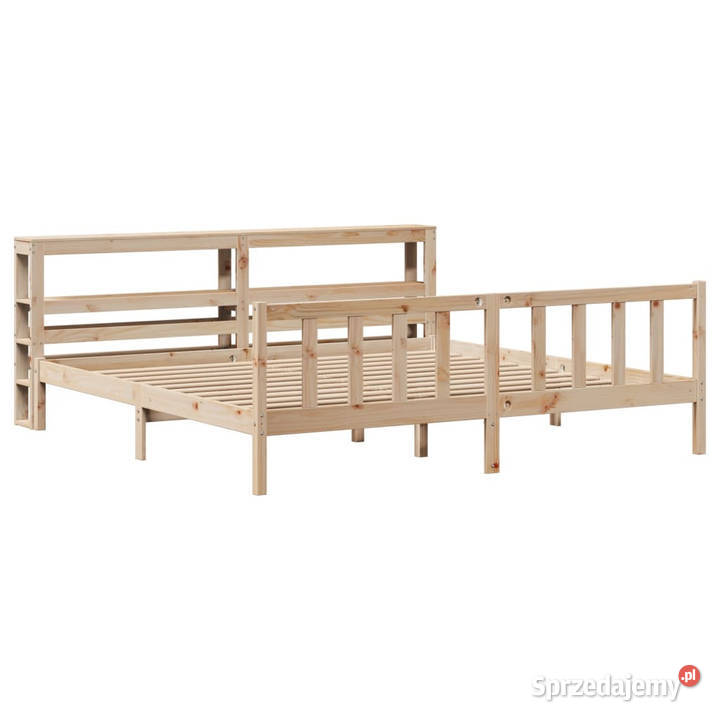 Rama łóżka bez materaca lite drewno sosnowe 82cm Warszawa