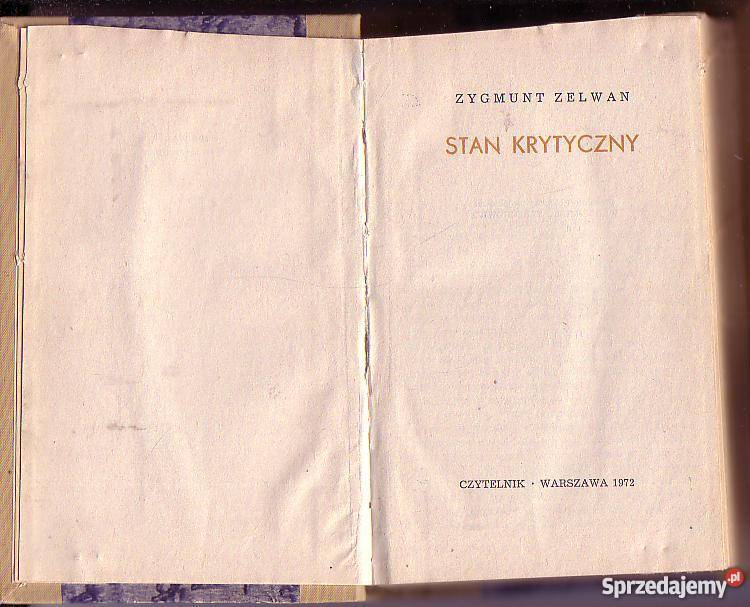 8036 STAN KRYTYCZNY ZY7GMUNT ZELWAN małopolskie