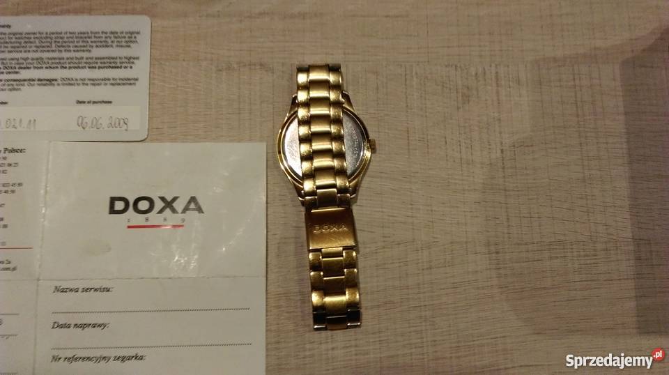 Złoty zegarek Doxa Tradition Pabianice