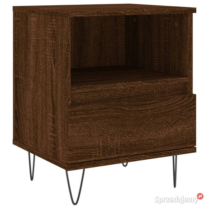 Szafka nocna brązowy dąb 40x35x50 materiał Warszawa