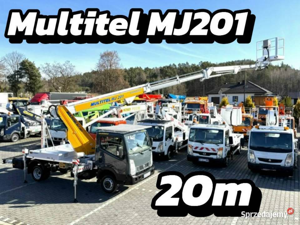 Nissan Cabstar Zwyżka Podnośnik Koszowy Multitel centralny zamek Widełki