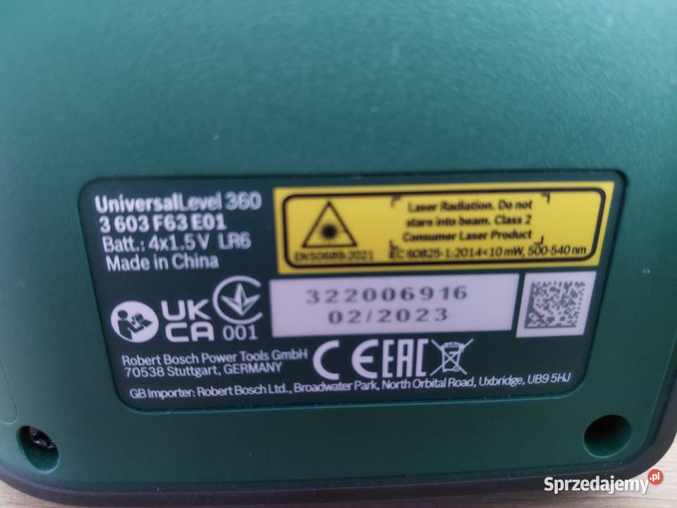 Laser krzyżowy UniversalLevel 360 wiązka zielona Tychy