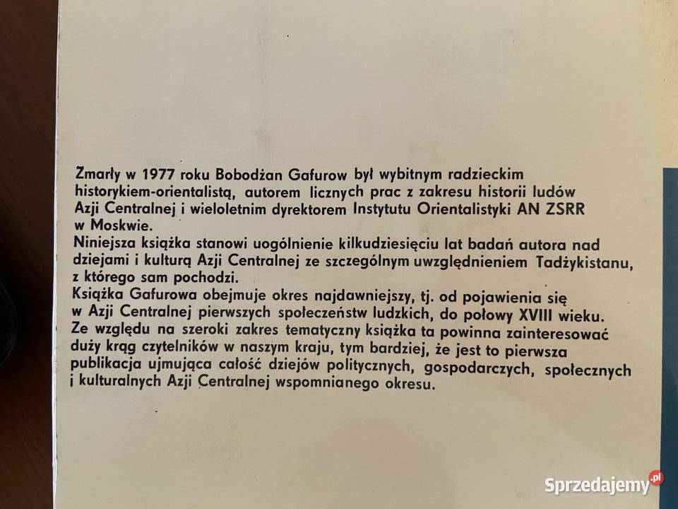 Dzieje i kultura ludów Azji Centralnej Katowice sprzedam