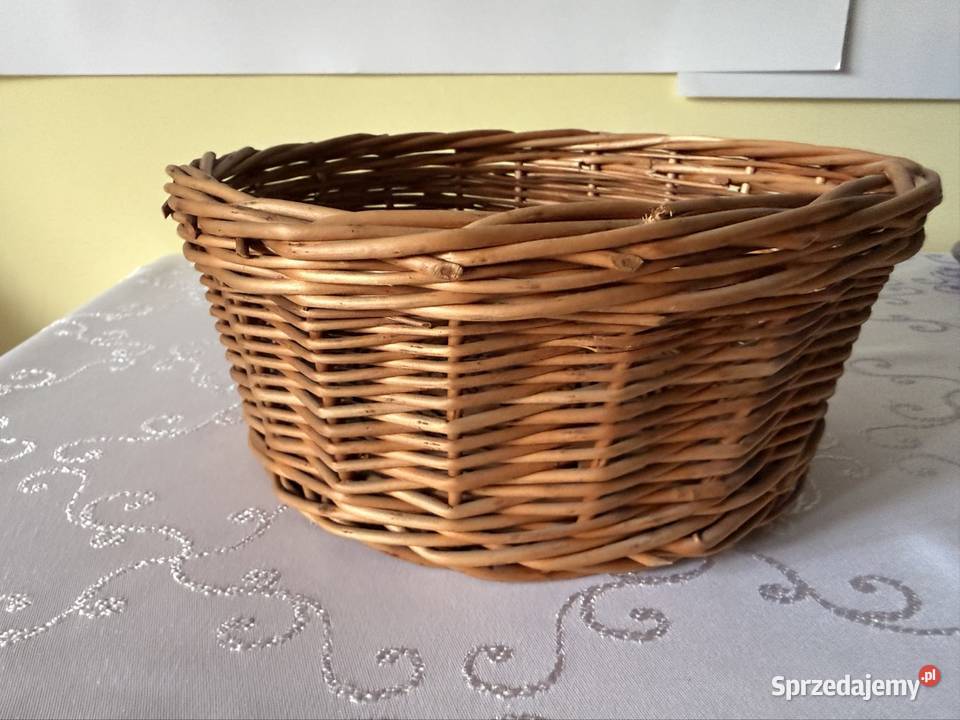 Koszyk wiklinowy ręcznie pleciony naturalny Czerwionka-Leszczyny
