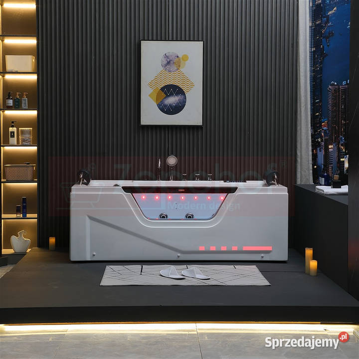Wanna z hydromasażem BC638B prostokątna Grabówka