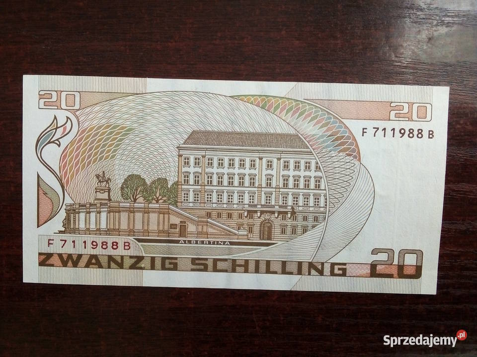 Banknot 20 szylingów Austria Pozostałe Płońsk