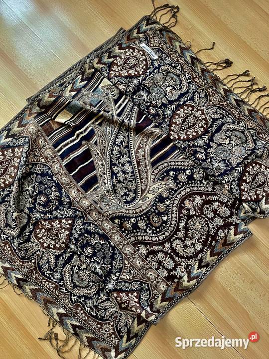 Szal pashmina z jedwabiem super gatunek Uniseks Dodatki Gdańsk