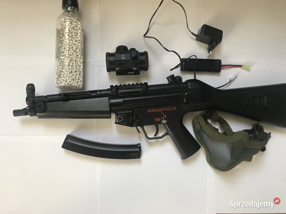 Replika MP5 asg kolimator maska ochronna Mielec