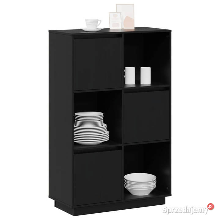 Szafka czarna 74x35x117 lite drewno sosnowe Pozostałe mazowieckie Warszawa