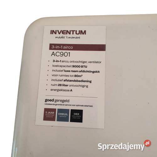 Inventum klimatyzator przenośny AC901 biały Częstochowa