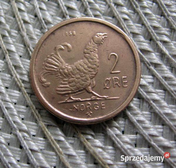 Norwegia 2 Ore 1958r