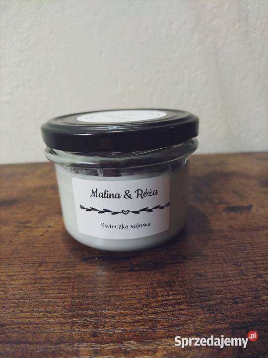 Świeczka sojowa Malina Róża Łowyń