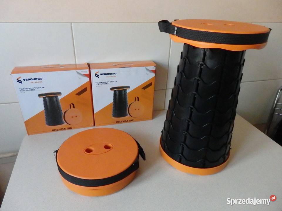 Teleskopowe Stołki Turystyczne Zestaw 2 Rzeszów sprzedam