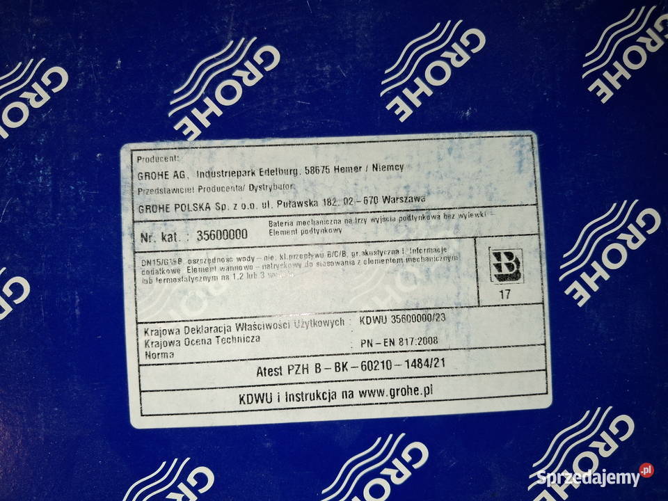 Element podtynkowy GROHE Rapido SmartBox Białogard