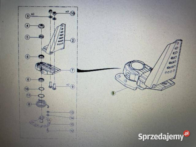 Wspornik błotnika skrętny Claas AXION Jastrzębniki sprzedam