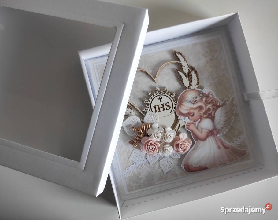 Kartka ręcznie robiona na Komunię Świętą łódzkie Łódź