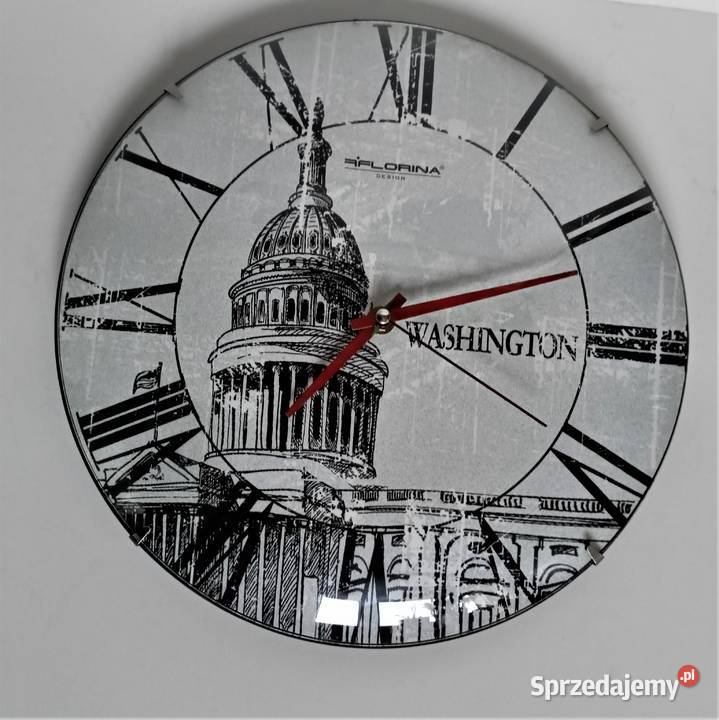 Zegar ścienny Aflorina Washington Quartz inny kolor łódzkie sprzedam