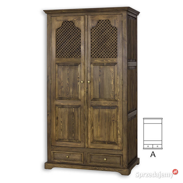 Drewniana szafa w stylu boho SZY07 Maków Podhalański