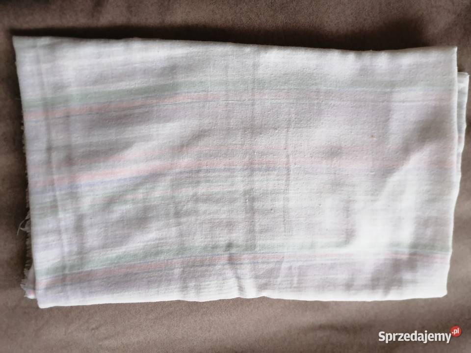 Tkanina muślin bawełniany w paseczki Łódź