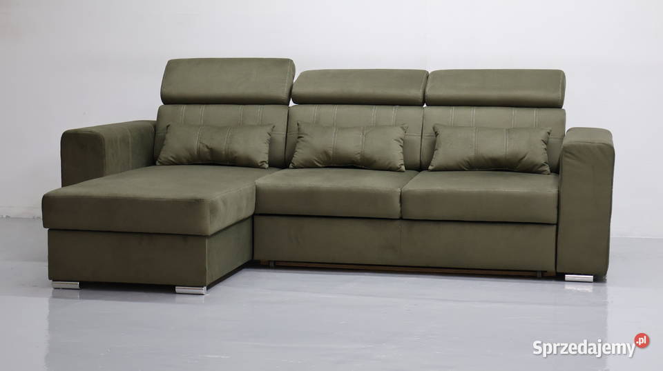 TGS NOWOCZESNY NAROŻNIK funkcja spania pojemnik 82cm wielkopolskie Poznań