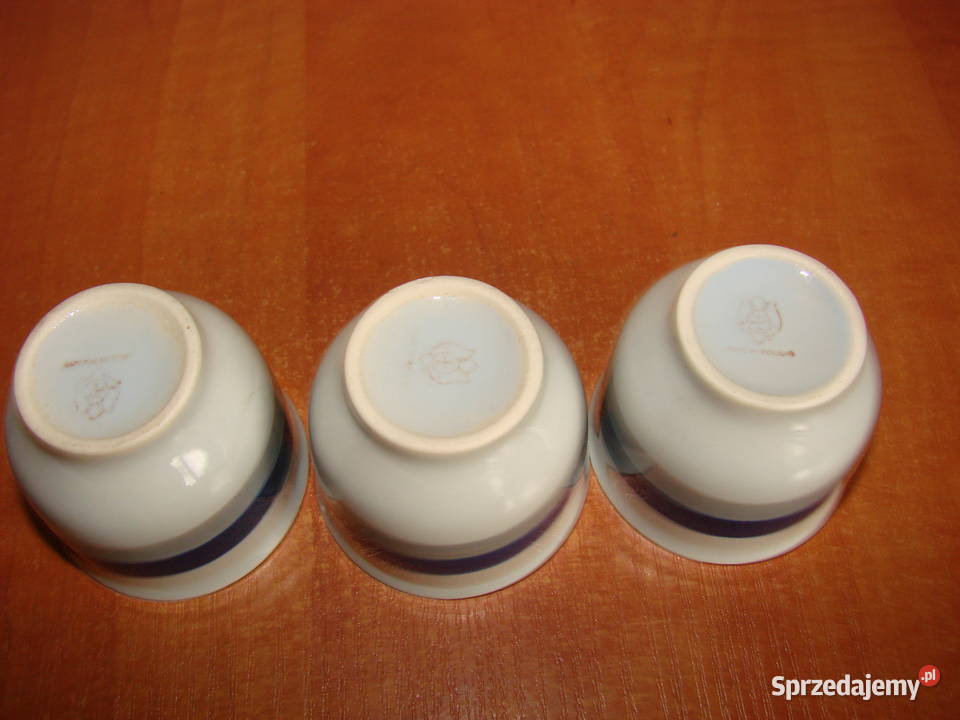 Porcelit Pruszków kieliszki pomorskie Pruszcz Gdański