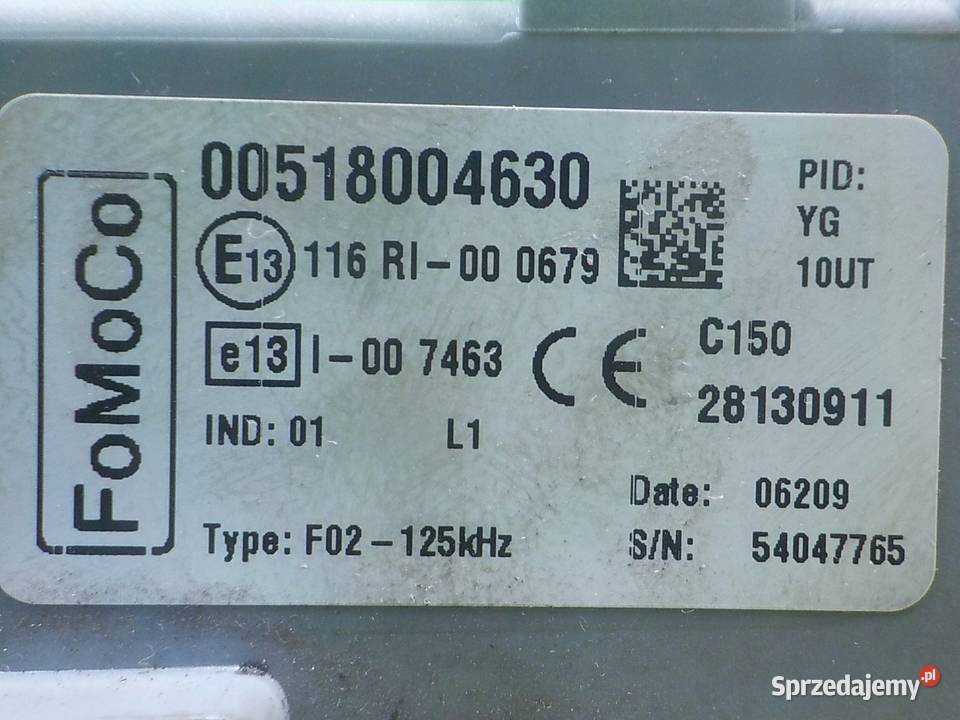 FORD KA MK2 II 12 B 09r 3D skrzynka osobowe mazowieckie Suków