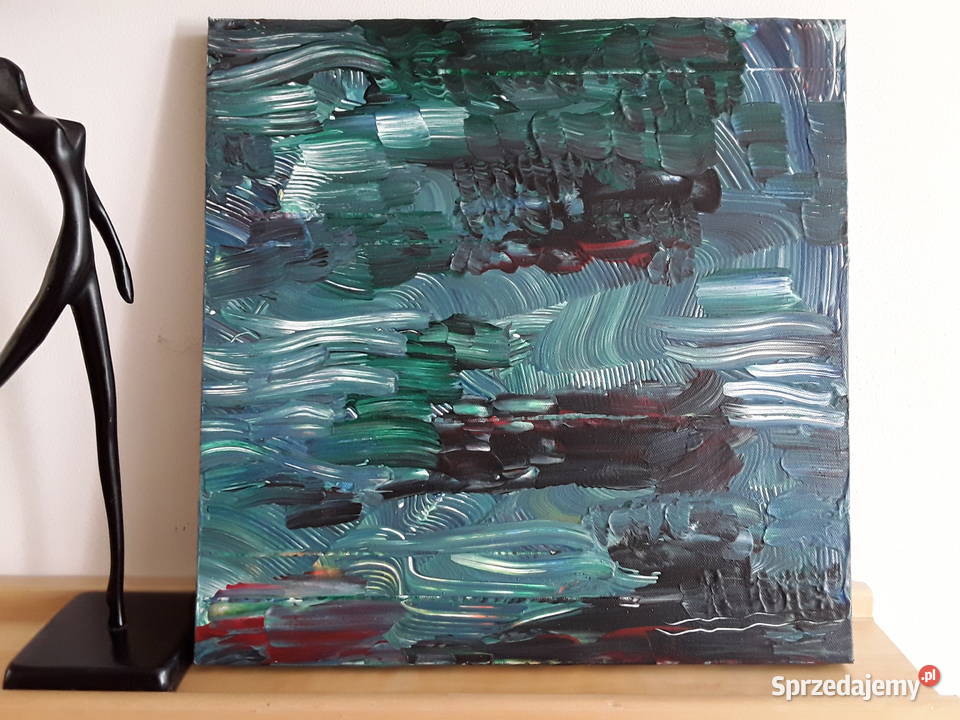 Obraz akryl 30x30 odcienie zieleni