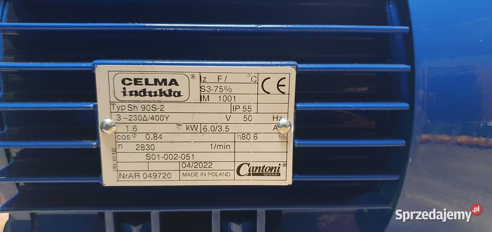 Silnik elektryczny 230400V Celma Indukta Sh 90S2 Swarzędz