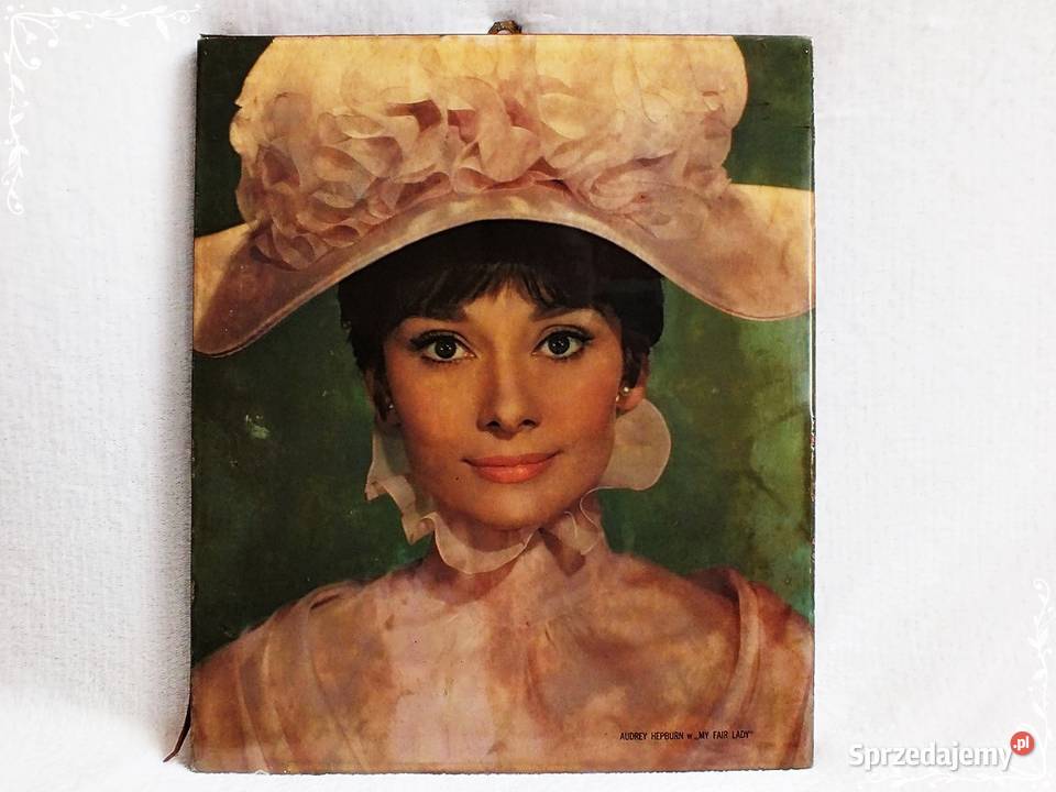 Stary obraz z Audrey Hepburn film My Fair Lady