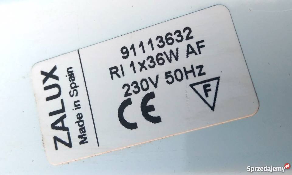 Lampa jarzeniowa oprawa jarzeniówki ZALUX Konstancin-Jeziorna