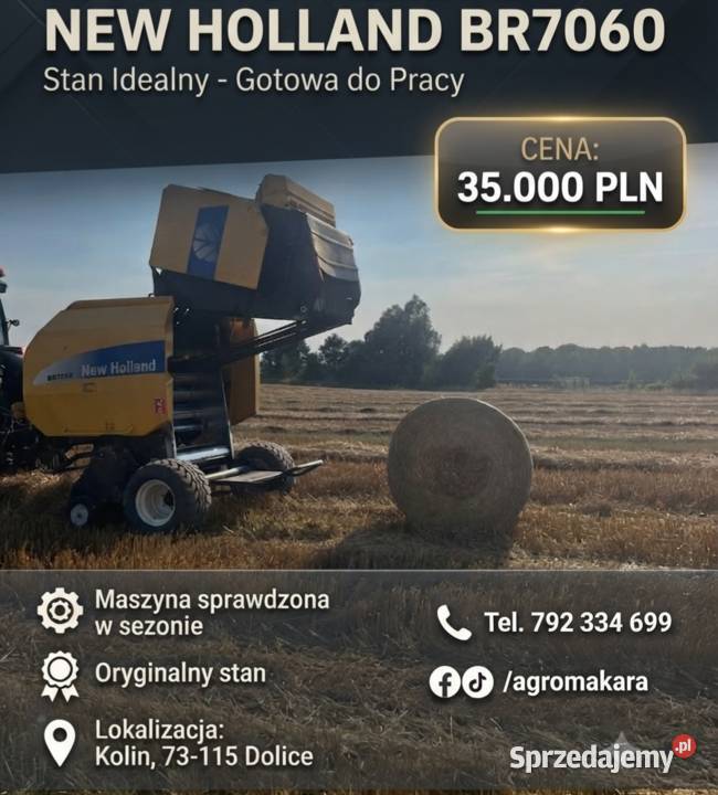 Belarka Parasa br7060 Hollandt ORYGINAŁ 2013 New Holland Przewłoki