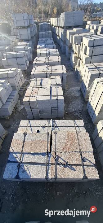 Płyty granitowe 600x300x60 mm granit strzegomski Wrocław
