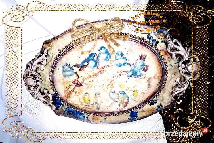 Obrazek panel Vintage decoupage handmade Warszawa