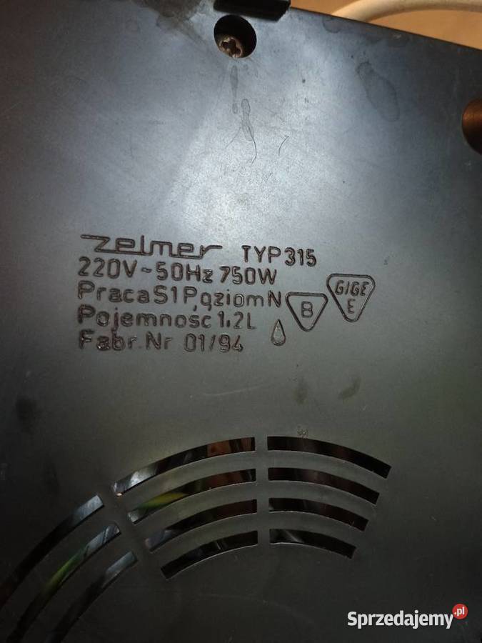 Ekspress przelewowy do kawy Zelmer typ 315 dolnośląskie Chojnów
