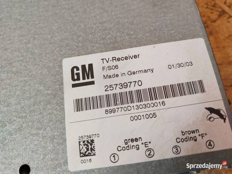 Tuner TV Receiver Cadillac CTS I 0207 25739770 Pleszew