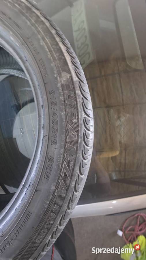 Bridgestone turanza r300 215 45 r16 komplet Samochodowe Warszawa sprzedam