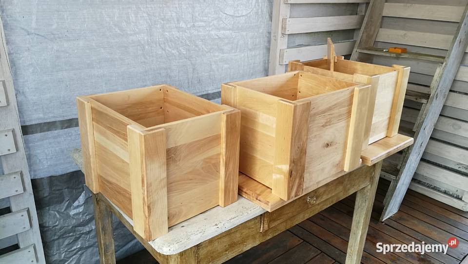 Skrzynka na drewno skrzynka na winyle donica Radków