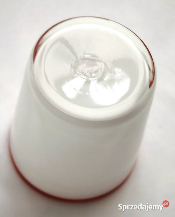 Wazon wazonik szkło warstwowe mleczne białe lata Wazony lubelskie Lublin sprzedam