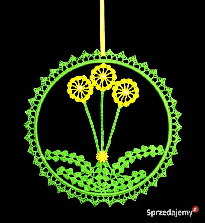 Zawieszka ozdoba na okno szydełkowa 22 Z125 Kluczbork
