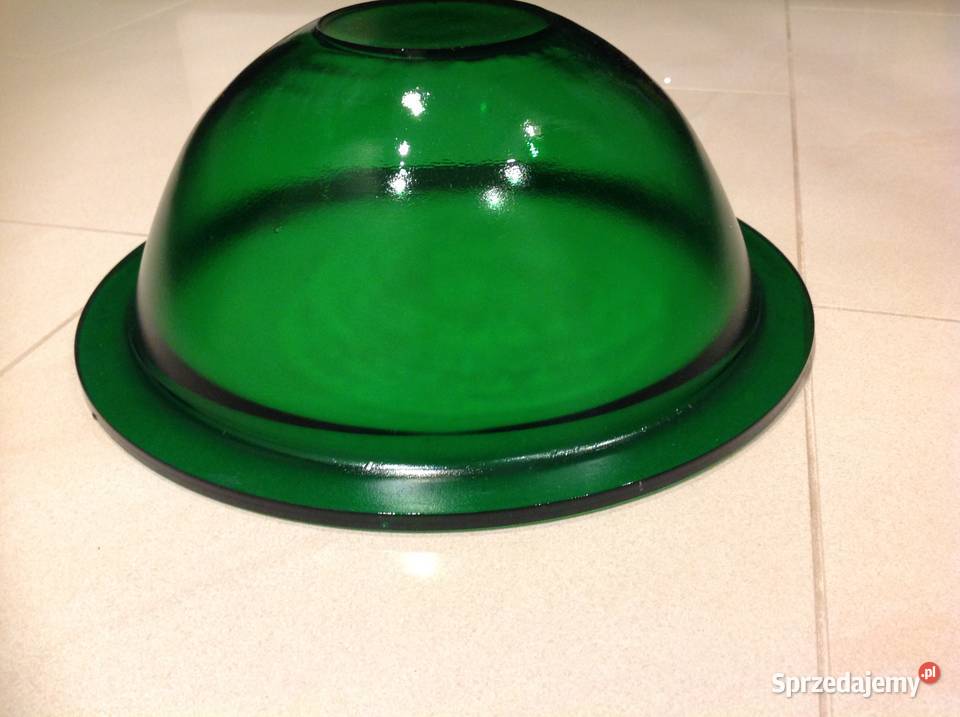 Stara Duża Misa grube zielone szkło Dekoracja Nowa Sól sprzedam