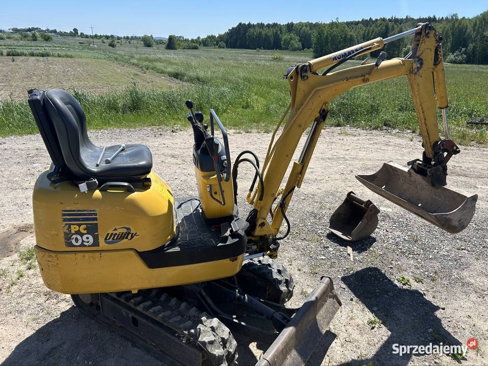 Minikoparka Komatsu koparka mini PC 09 diesel Kielce