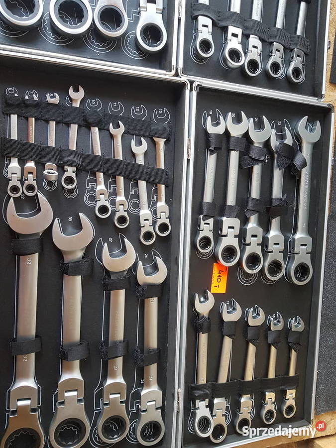 Klucze płaskooczkowe z grzechotką 72 zęby CrV Ręczne Dom i Ogród Głogowa