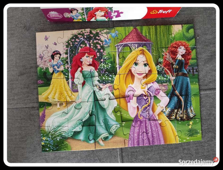 TREFL puzzle dziewczęce księżniczki 30 elem Puzzle mazowieckie Płock