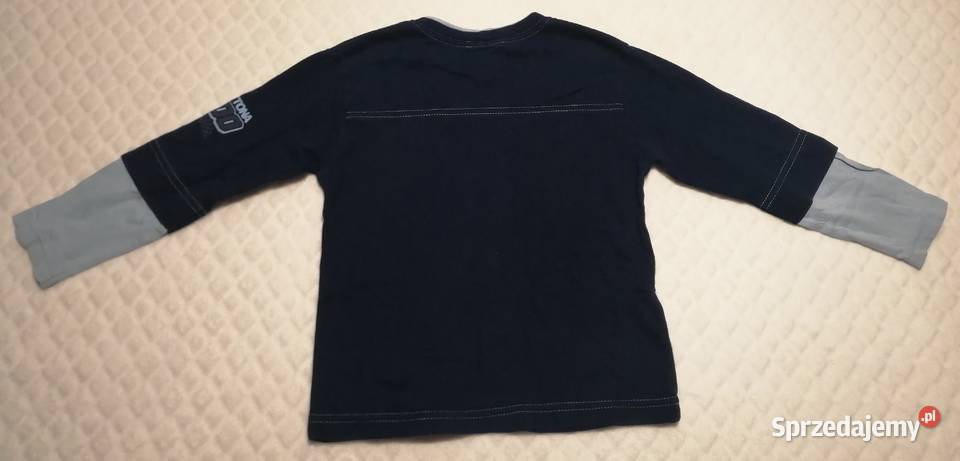 Cienka bluzka chłopięca długi rękaw 116 Wyścigi śląskie Czeladź