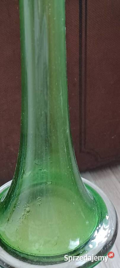 62 WYSOKI ZIELONY WAZON SZKLANY FLET DO WYMYCIA inny kolor Poznań