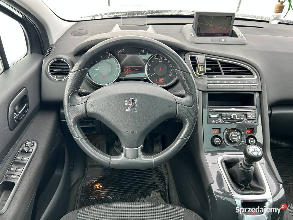 Peugeot 5008 16L 2011r 7 miejsc panorama HeadUp asystent pasa ruchu Łomża