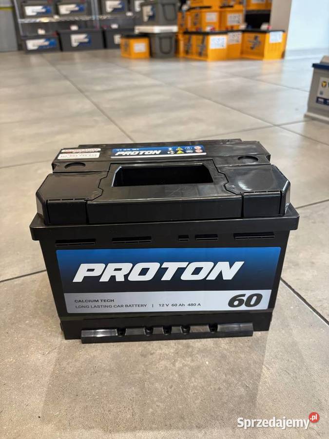 Akumulator PROTON 60Ah 480A EN PRAWY PLUS niski osobowe Augustów