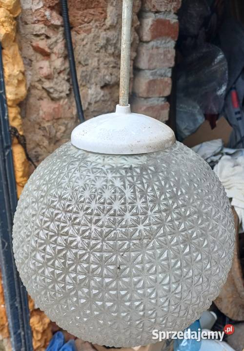 Retro lampa wisząca kula z 1968 roku Kamenick dolnośląskie